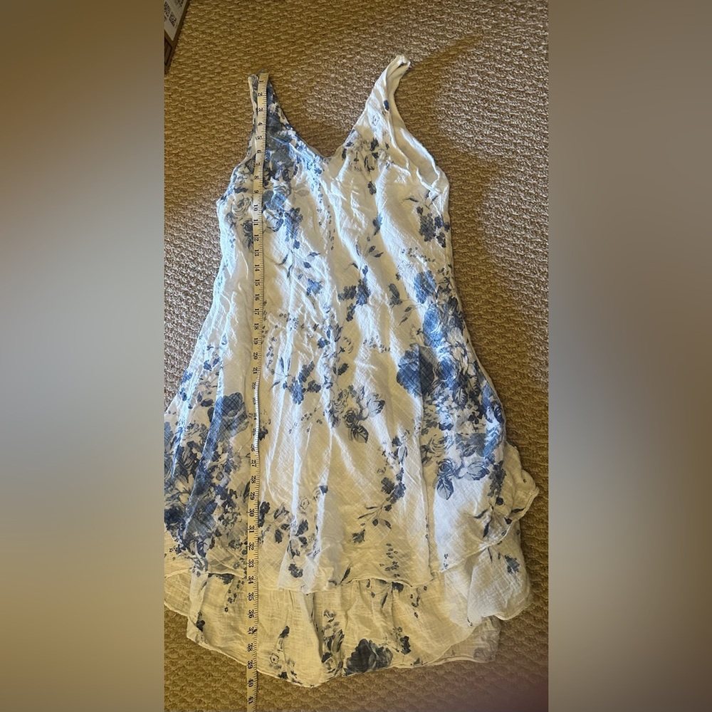 Shiva Fashions White Linen Dress